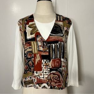 Vintage 90s SL Petites Blouse